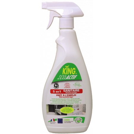 KING®ECO-ACTIVE- 5 IN 1- READY TO USE SANITARY CLEANER- 750 ML