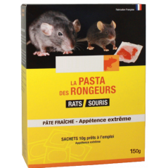 KING® DIFENACOUM APPÂT EN PÂTE POUR RONGEURS RATS ET SOURIS- SACHET 10g X15