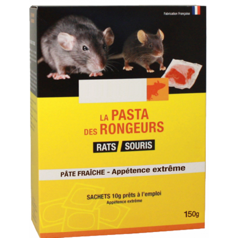 KING® DIFENACOUM NAGERPASTE KÖDER FÜR RATTEN UND MÄUSE- 10g BEUTEL X15