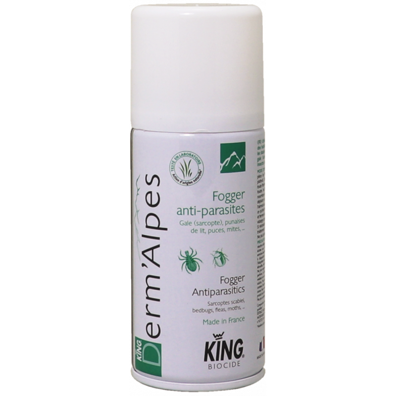 KING® DERM'ALPES- ONE-SHOT-ACTION- SPRAY- SCHÄDLINGSBEKÄMPFUNG-SARCOPTES- SCABIEIS- BETTWANZEN- 150 MLS- BETTWANZEN- 150 ML