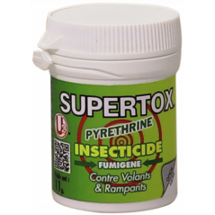U2® SUPERTOX- INSECTICIDE OF HIGHLY TOXIC VAPORIZED SOLID FOR CRAWLING AND FLYING INSECTS 11 g.