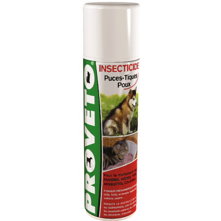 PROVETO® INSECTICIDE FOR FLEAS, TICKS AND LICE FOR ANIMAL ENVIROMENT- SPRAY 250 ML