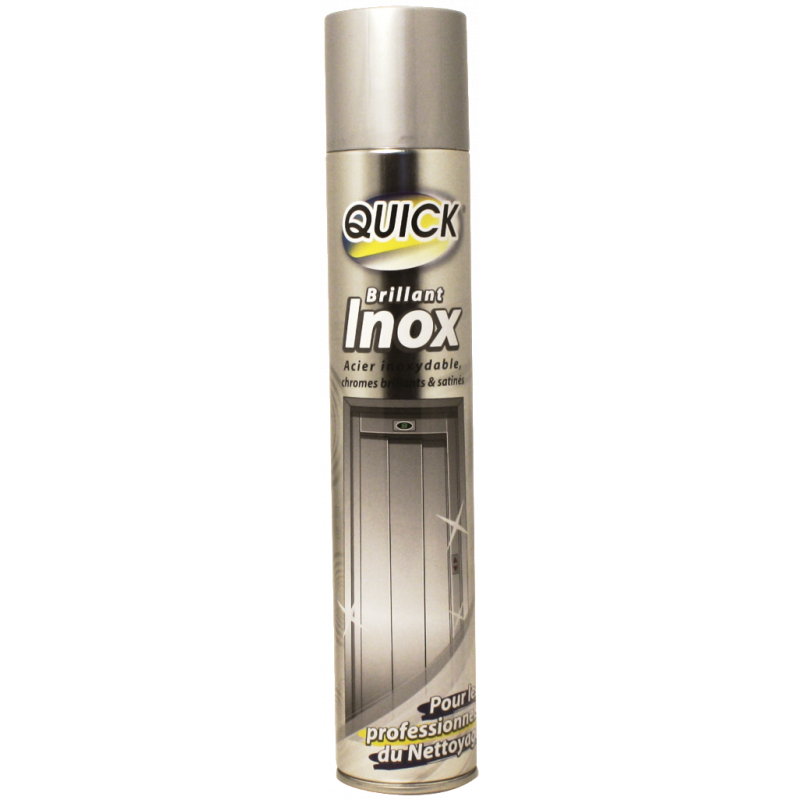 U2®QUICK® NETTOYANT POUR ACIER INOXYDABLE SANS SILICONE - AÉROSOL 500 ML