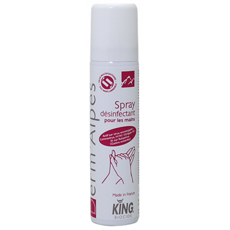 KING®DERM'ALPES- HİJYENİK VE CERRAHİ EL DEZENFEKTANI KOKUSUZ VE BOYASIZ- AEROSOL 50 ML