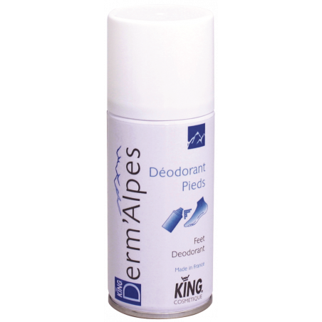 KING®DERM’ALPES– RAFRAÎCHISSEMENT DES PIEDS PARFUM & DÉODORANT- AÉROSOL 150 ML