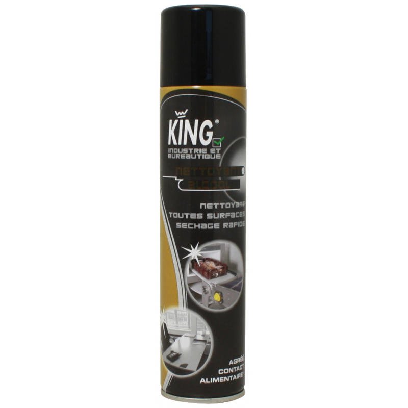 KING® ALCOHOL-BASED CLEANER AND DEGREASER FOR PC- & ELECTRIC SURFACES- 300 ML