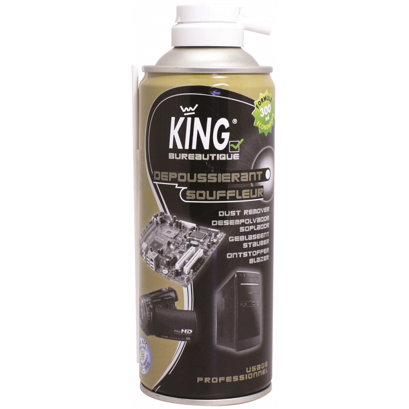 KING® OFFICE CLEANER- COMPRESSED AIR DUSTER CLEANER- 300 ML