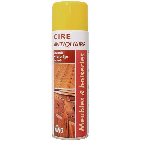 KING® NETTOYANTS DE BUREAU- SPRAY NETTOYANT DE CIRE ANTIQUE PURE POUR MEUBLES ET BOISERIE- 500 ML