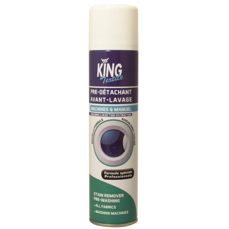 KING® DETACHANT TEXTILE POUR MACHINE A LAVER- 400 ML