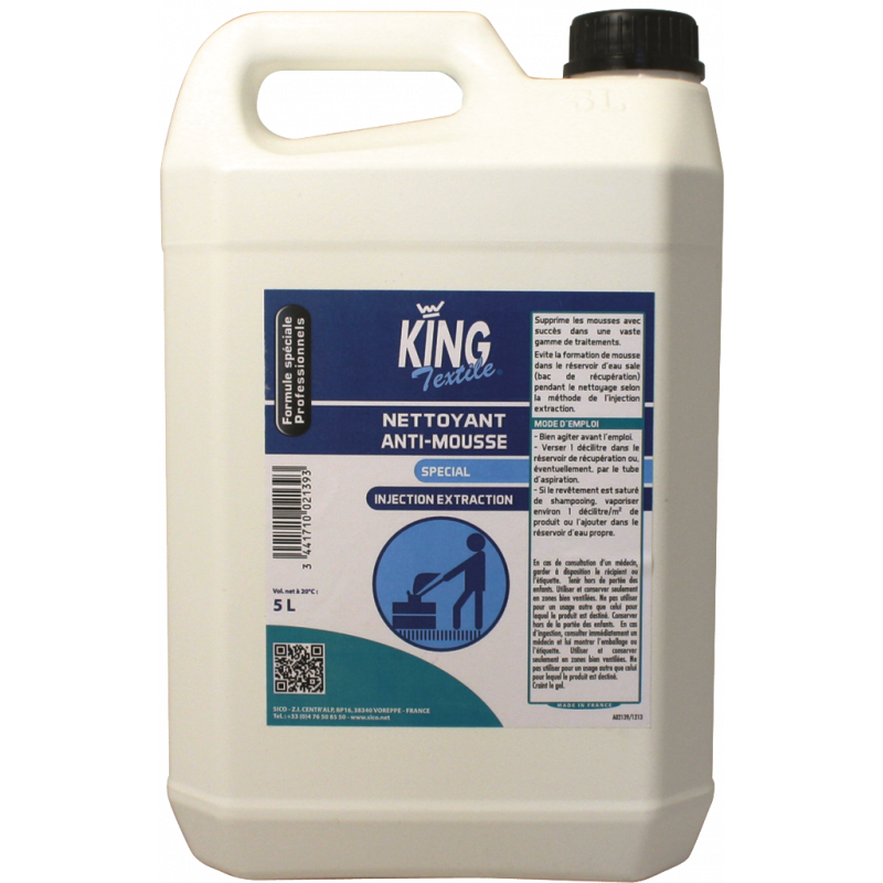 KING® ANTIMOUSSE POUR EXTRACTEURS- 5 LITRES