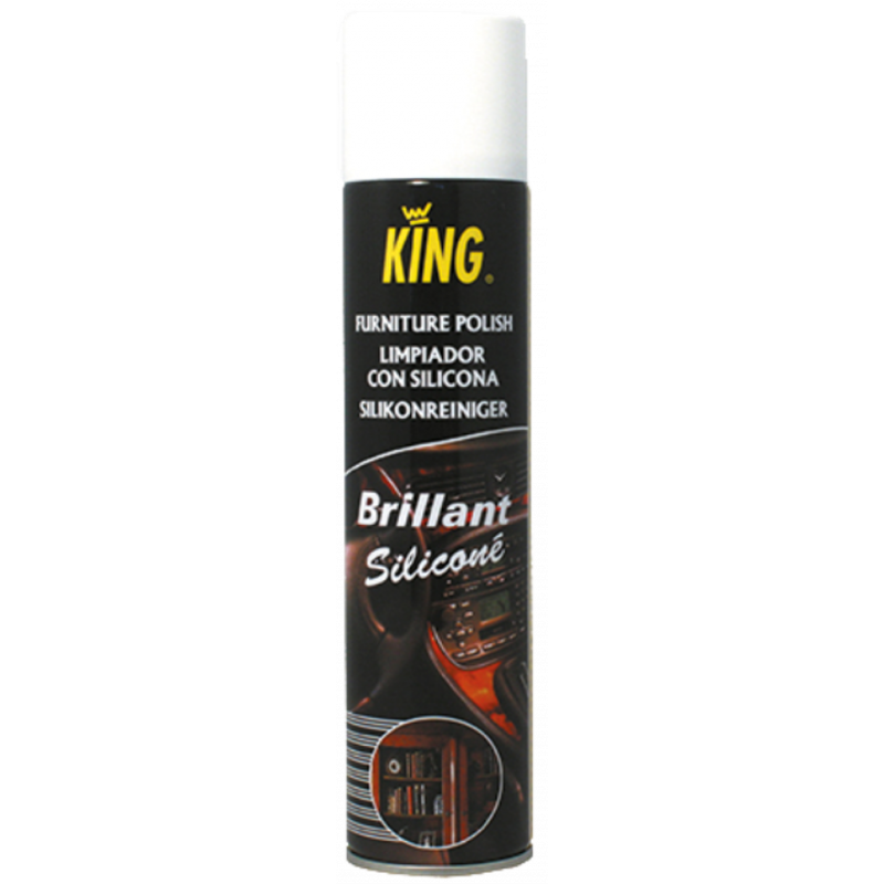 KING® SILICONE PLASTIC GLOSS CLEANER- VANILLA FRAGRANCE- 300 ML AEROSOL
