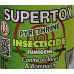 U2® SUPERTOX- INSECTICIDE OF HIGHLY TOXIC VAPORIZED SOLID FOR CRAWLING AND FLYING INSECTS 11 g.
