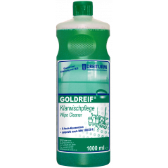 DREITURM® GOLDREIF® CLEAR WIPE CARE FLOOR CARE CONCENTRATE TESTED ACCORDING TO DIN 18032-2- 1 LITER