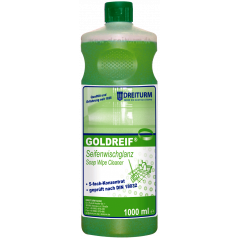 DREITURM® GOLDREIF® SOAP WIPE GLOSS- SOAP WIPE CARE 5X CONCENTRATE TESTED ACCORDING TO DIN 18032-2- 1 LITER