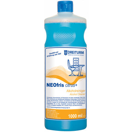 DREITURM® NEOFRIS CITRUS PLUS- منظف كحولي مع رائحة ليمون اضافية- ١ ليتر