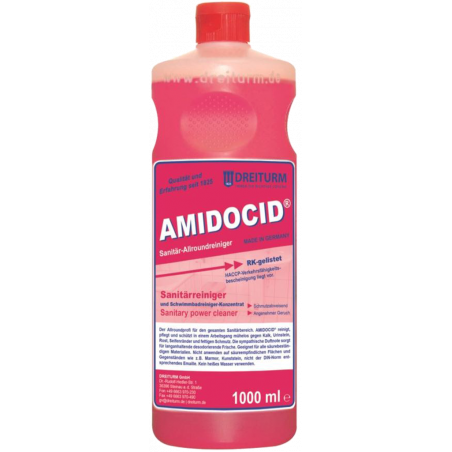 DREITURM®AMIDOCID® SANITARY/SWIMMING POOL CLEANER- POWER CLEANER CONCENTRATE RK-LISTED- 200 LITER
