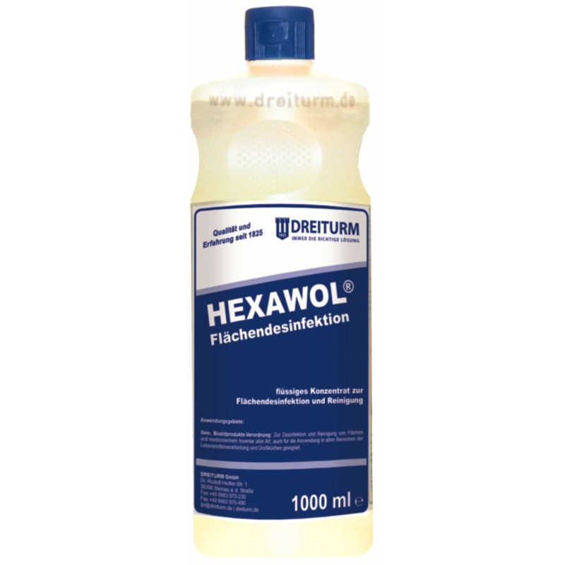 DREITURM®HEXAWOL® MEDICAL SURFACE DISINFECTION & DISINFECTION CLEANER- 1 LITER