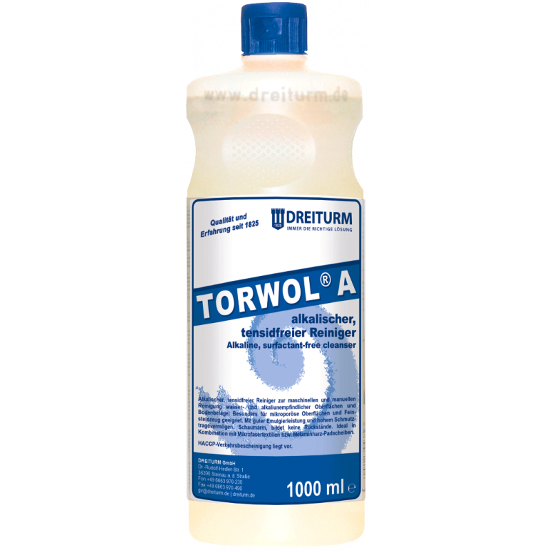 DREITURM®TORWOL® NETTOYANT ALCALIN SANS TENSIDE- 1 LITRE