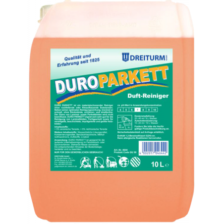 DREITURM® DURO PARQUET-  منظف معطر لارضيات الباركيه والارضيات الصفائحية ١٠ ليتر