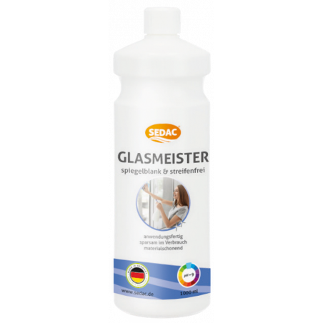 SEDAC® GLASMEISTER MIRROR-BRIGHT & STREAK-FREE- 1.000 ML BOTTLE