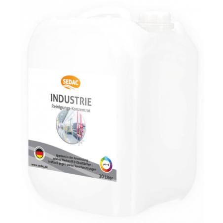 SEDAC® NETTOYAGE INDUSTRIEL CONCENTRÉ- BIDON DE 10 LITRES