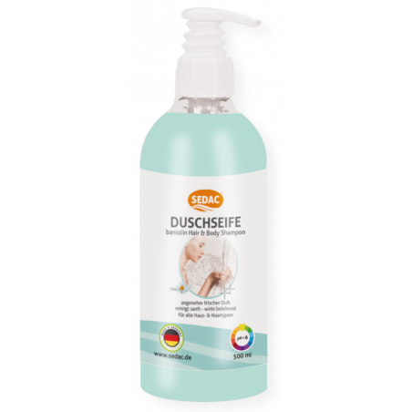 SEDAC® BANIOLIN SHOWER SOAP HAIR & BODY UNISEX- 500 ML PUMP DISPENSER