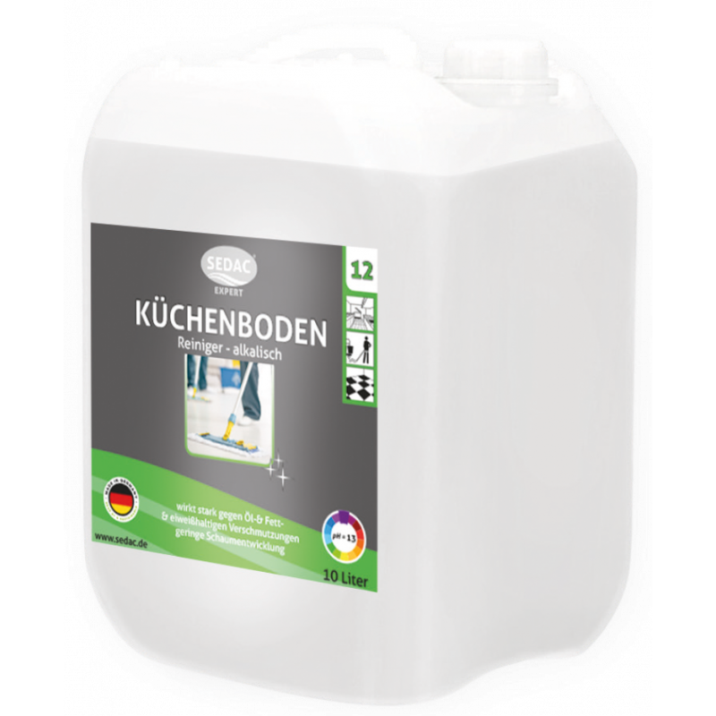 SEDAC® EXPERT 12 KÜCHENBODENREINIGER ALKALISCH- 10 LITER KANISTER