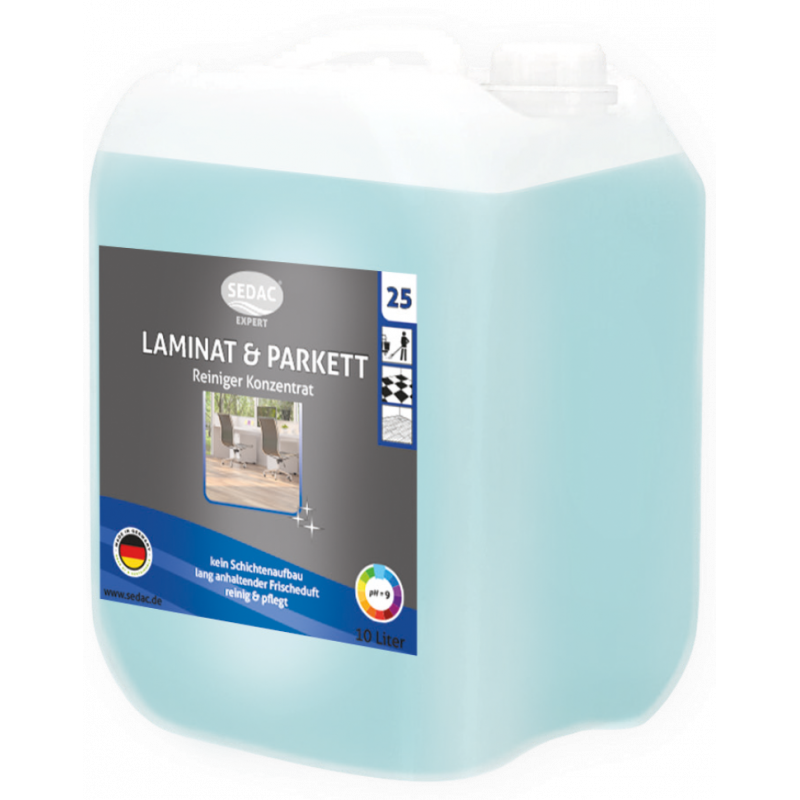 SEDAC® EXPERT 25 LAMINAT & PARKETTREINIGER KONZENTRAT- 10 LITER KANISTER