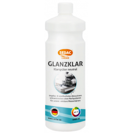 SEDAC® مساعد للشطف النظيف - تجفيف وتلميع في ماكينات جلي الاواني بدرجة pH معتدلة بسعة ١ ليتر