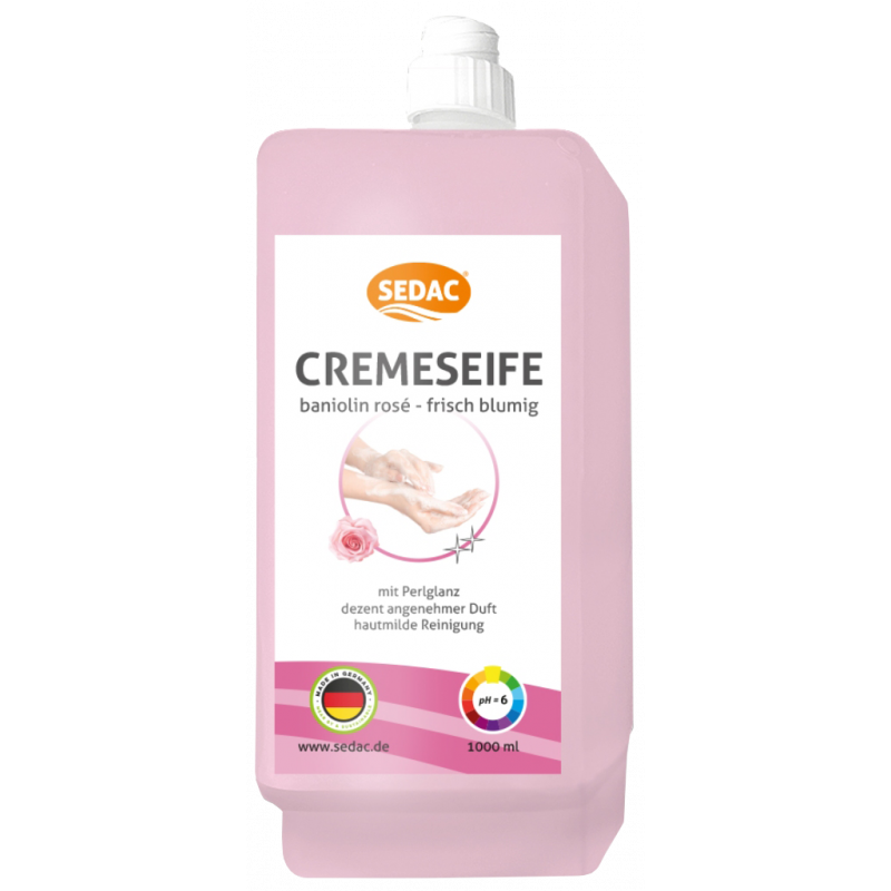 SEDAC® BANIOLIN CREMA DI SAPONE ROSÉ- 1000 ML CARTUCCIA EURO SYSTEM