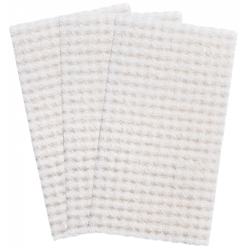 ABRAFLEXNOPP®PAD CLEANING FLEECE FOR JÖST FLOOR SANDER & FLOOR CLEANER-335 X 485 MM- WHITE