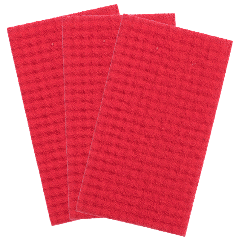 ABRAFLEXNOPP®PAD CLEANING FLEECE FOR JÖST JUNIOR MACHINES- DIMENSIONS 190 X 340 MM- RED