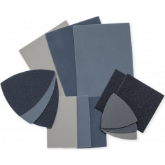 USEIT®SUPERFINISHING PADS SG2- DELTA- & STREIFENFORMATE-GRAU-93 X 93 X 93 MM-SG 1800