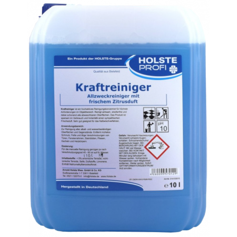 HOLSTE® KRAFTREINIGER- منظف قلوي قوي متعدد الاستعمالات ١٠ ليتر