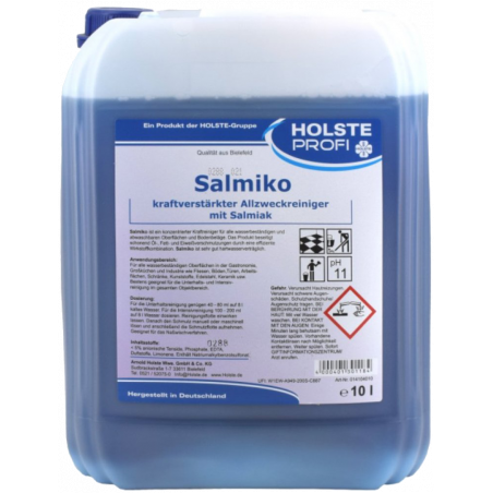 HOLSTE® SALMIKO- POWER BOOSTER DETERGENTE MULTIUSO CON AMMONIACA- 10 LITRI