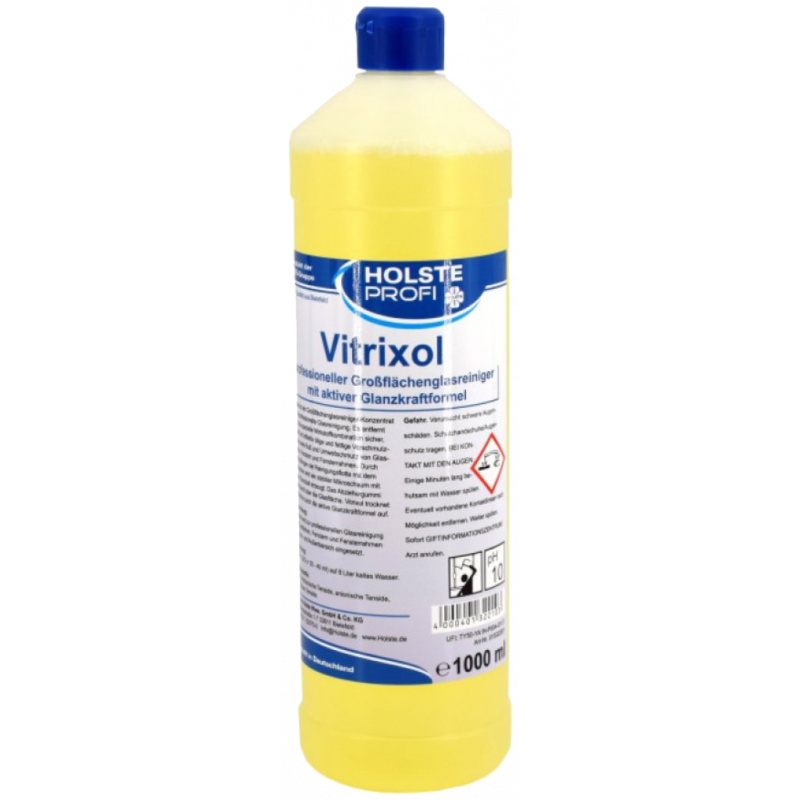 HOLSTE® VITRIXOL- LARGE AREA GLASS CLEANER WITH ACTIVE SHINE FORMULA- 1 LITER