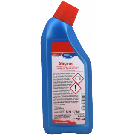 HOLSTE® SARGOS WC CLEANER S 555- ULMATIC CLEANER WITH HYDROCHLORIC ACID- 750 ML