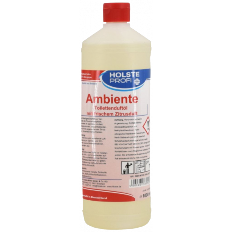 HOLSTE® AMBIENTE A 380- TOILET FRAGRANCE OIL WITH FRESH CITRUS SCENT- 1 LITRE