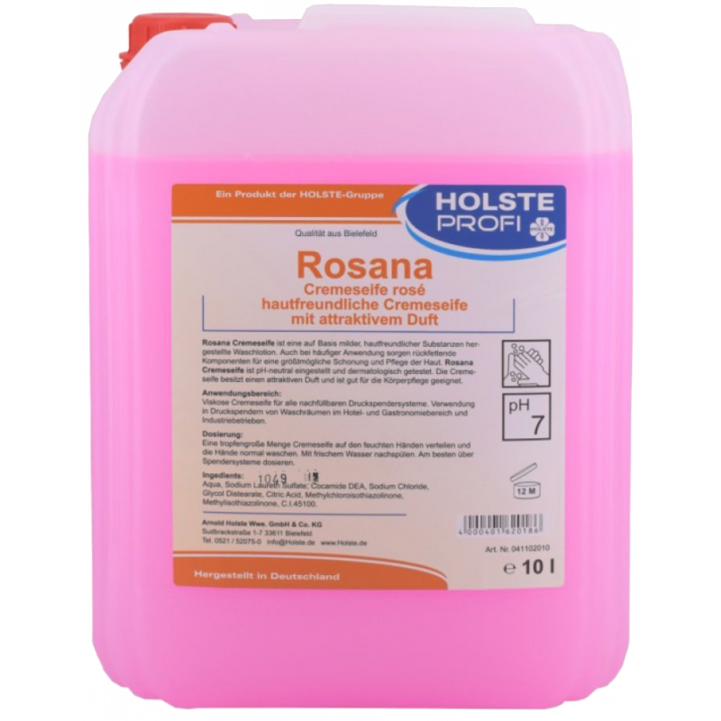 HOLSTE® ROSANA H 620- HAUTFREUNDLICHE CREMESEIFE MIT ATTRAKTIVEM DUFT- 10 LITER