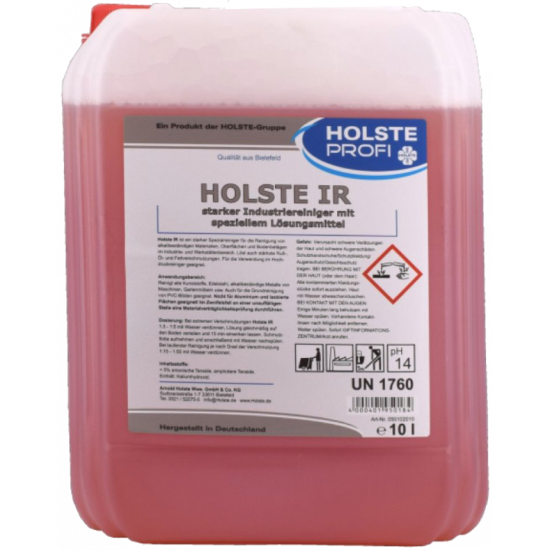 HOLSTE® HOLSTE IR- IR 250- STRONG INDUSTRIAL CLEANER WITH SPECIAL SOLVENT- 10 LITRES