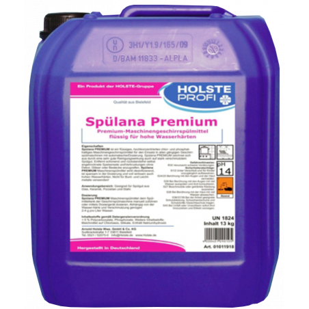 HOLSTE® SPÜLANA® PREMIUM- DÉTERGENT POUR VAISSELLE EN MACHINE POUR DURETÉ D'EAU ÉLEVÉE- 33 KG