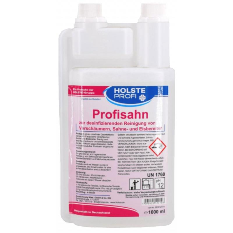 HOLSTE® PROFISAHN K 124- FOR DISINFECTING CLEANING OF FOAMS, CREAM AND ICE CREAM MAKERS- 1 LITRE