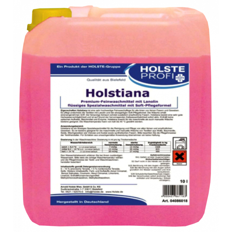HOLSTE® HOLSTIANA- PREMIUM FINE DETERGENT WITH LANOLIN- 10 LITRES