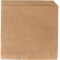 SNACK BAG- KRAFT PAPER RIBBED- 17 X 17 CM- BROWN