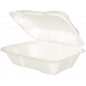 MENU BOX UNDIVIDED BAGASSE- WHITE- RECTANGULAR 700 ML- 235 x 140 x 67 MM- WHITE- 50 UNITS