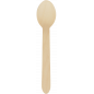 SPOON - WAXED BIRCH WOOD - NATURAL - 160 MM - 100 PIECES