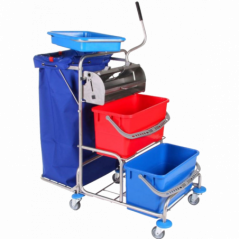 FLAT PRESS CLEANING TROLLEY 2 TOP PLUS- 2 X70- PATENT