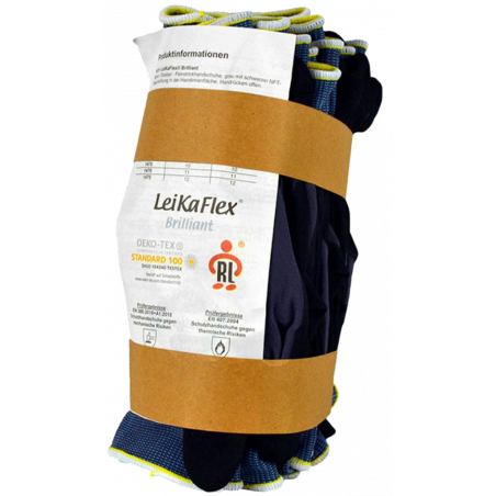 GANTS EN TRICOT FIN LEIKAFLEX® BRILLIANT- 15GG AVEC REVÊTEMENT NFT®