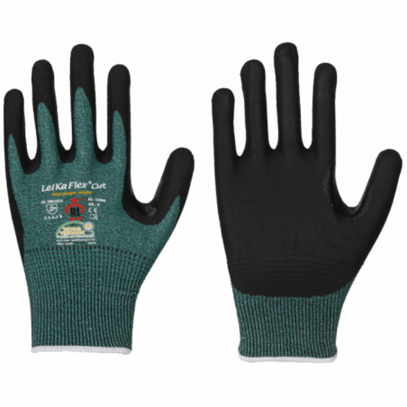 LEIKAFLEX® CUT CUT PROTECTION GLOVES CUT RESISTANCE LEVEL 3 (COUPE) AND B (TDM)