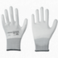 SOLIDSTAR®FINE KNITTED NYLON GLOVES WITH PU COATING - WHITE - CE CAT 2